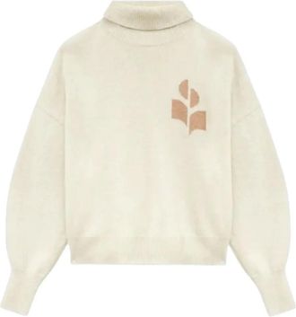 Isabel Marant Maglione a collo alto con ricamo - Toni neutri