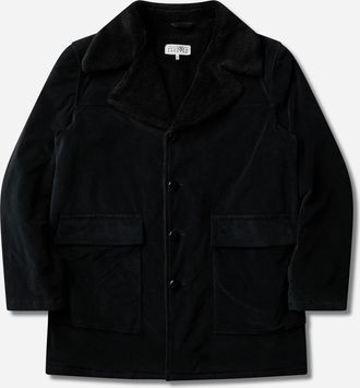 Maison Margiela Men s Cotton Caban Jacket Black