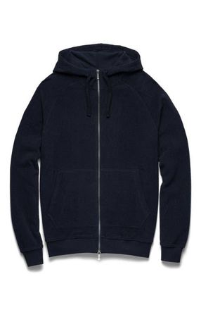 Surfside Supply Co. Danny Full-Zip Fuzzy Fleece Hoodie in Navy Blazer at Nordstrom, Size X-Large