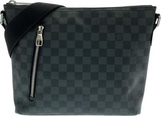 Louis Vuitton Gray Coated Canvas Shoulder Bag (Pre-Owned)