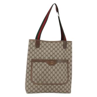 Gucci Pre-owned Tote Bags, female, Beige, Size: ONE SIZE Pre-owned Leather Tote Bag