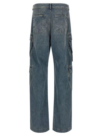Rick Owens Double Cargo Jeans - Blue