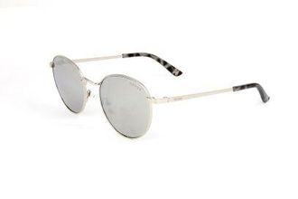 Guess Smoke Mirror Round Ladies Sunglasses GF6011 10C 48