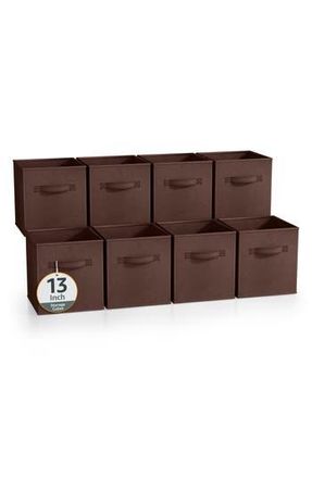 Sorbus 8-Pack Collapsible Storage Cube in Chocolate at Nordstrom Rack