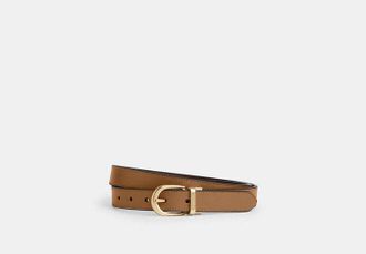 Coach Womens Classic Buckle Cut-To-Size Reversible Belt, 25 Mm in Brown | Leather