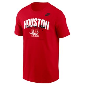 Nike Houston Cougars Nike Mens NCAA Cotton T-Shirt in Red | M11332P957UNHO-RED