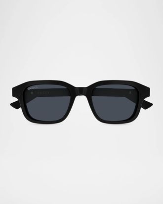 Gucci Men & apos;s GG2247S The Wirecore Recycled Acetate Square Sunglasses