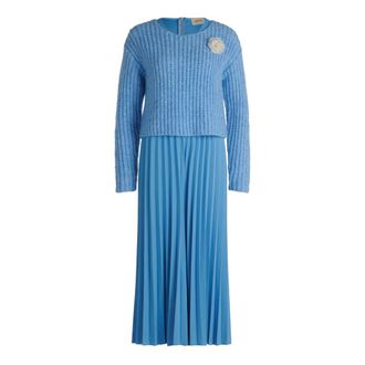 Cartoon Dames, Jurken, Blauw, Maat: XS