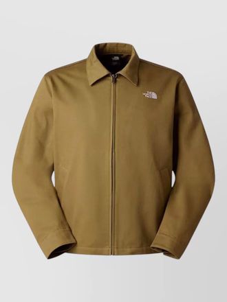 The North Face collared coat silk nylon blend design