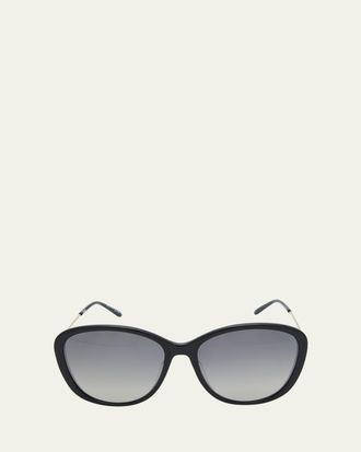 Chlo&eacute; Gradient Round Acetate Sunglasses
