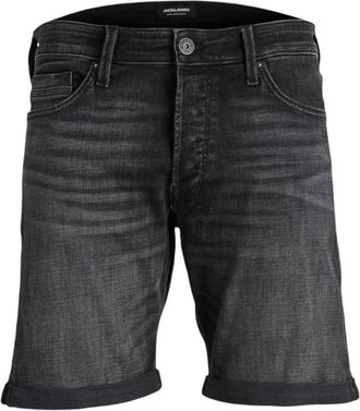 Jack & Jones Hombre, Pantalones cortos, Negro, Talla: L