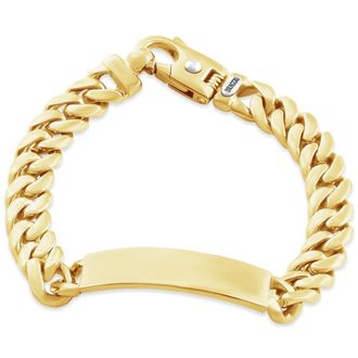 Pompeii3 Mens Cuffed Link 14k Gold (95gram) or Platinum (152gram) 11.5-1mm Bracelet 8.5