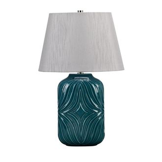 Netlighting Muse Turqse 1 Light Table Lamp Turquoise E27