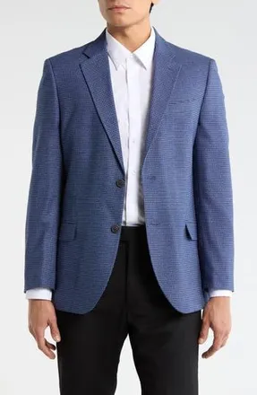 Nautica Check Stretch Blazer in Blue at Nordstrom Rack, Size 46 Regular