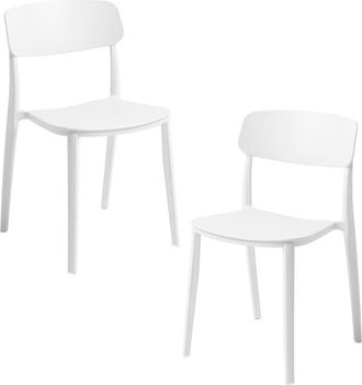 Regalos Miguel Regalos Miguel - Packs Sillas Jard&iacute;n - Pack 2 Sillas Bri - Blanco