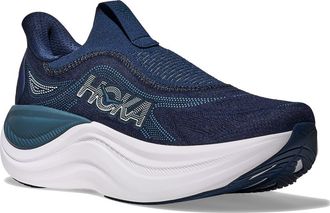 Hoka One One Skyward Laceless Recovery Sneaker in Varsity Navy /White at Nordstrom, Size 14
