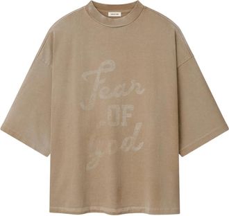 Fear of God 9 T-Shirt - Heren - T-shirts - Bruin - S - Katoen - Tops