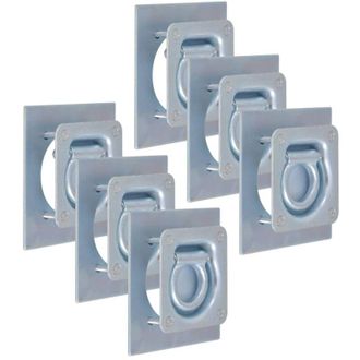 vidaXL Vidaxl - Anillos De Sujeci&oacute;n De Tr&aacute;iler 6 Pzas Acero Galvanizado 2000kg