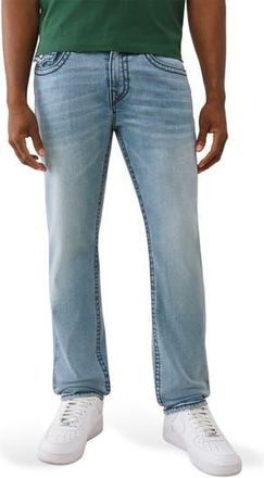 True Religion Geno Big T Slim Fit Jeans in Light Icy Blue Pine at Nordstrom Rack, Size 29