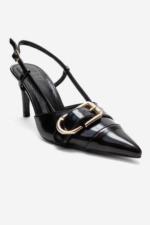 Prologue Noen Gesp Spitse Neus Stiletto Pump
