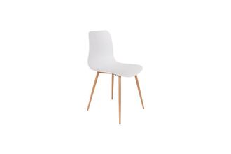 White Label Silla de polipropileno blanco