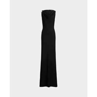 Ralph Lauren Lauren Ralph Lauren Kleedjes Black - Dames - Maxi kleedjes - Zwart - 2XS - Kleedjes