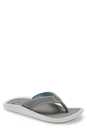 Olukai Ulele Flip Flop in Stone/stone at Nordstrom, Size 11
