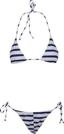 Jean Paul Gaultier Bikini Set Printed Asymetric Mariniere