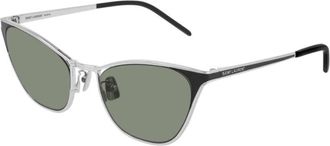 Saint Laurent Ladies Black Cat Eye Sunglasses SL409 003