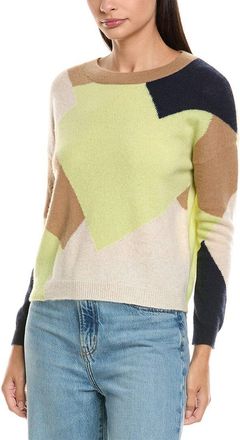 Alberta Ferretti Colorblocked Cashmere Sweater