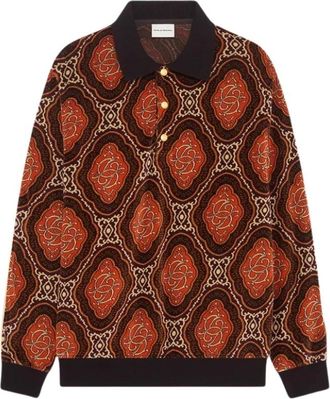 Dr&ocirc;le de Monsieur Polo 100% Katoen - Heren - Polos - Bruin - S - Katoen - Tops