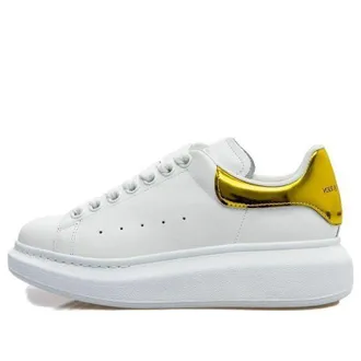 Alexander McQueen (WMNS) Alexander McQueen Oversized Sneaker White Yellow Metallic 676702WICGG9429