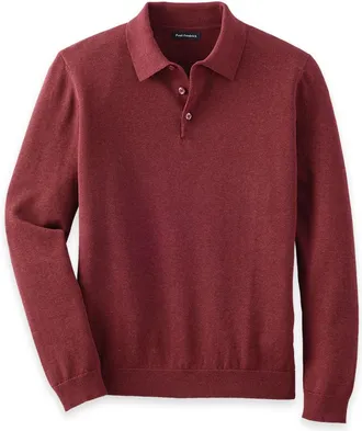 Paul Fredrick Supima Cotton Three Button Polo