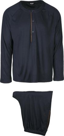 Ermenegildo Zegna Pyjamas - Heren - Pyjama - Blauw - M - Nachtkleding