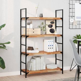 Berkfield Home Floating Shelf 100x30x4 cm Oil Finished Solid Wood Acacia in Brown | Size: 100 x 30 x 4 cm