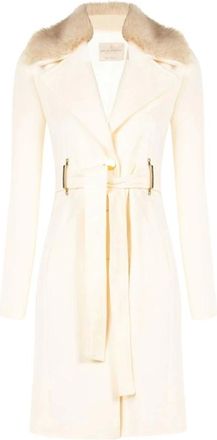 Rinascimento Cappotto con inserto effetto pelliccia - - Coats - Donna - Bianco - S