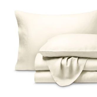 Bare Home 100% European Linen Sheet Set in Natural at Nordstrom, Size California King