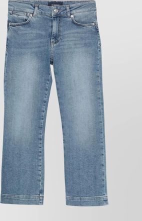 Sportmax straight trousers with belt loops and contrast stitching