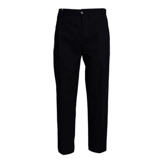 BRIGLIA 1949 Slim-fit Trousers, male, Black, Size: 2XL Manatthans Trousers