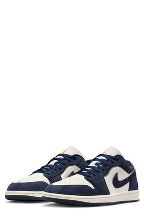Nike Jordan Air Jordan 1 Low SE Basketball Sneaker in Obsidian/Obsidian at Nordstrom, Size 10.5