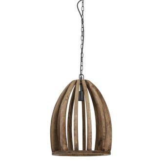 Light & Living Light & Living - L&aacute;mpara Colgante - Haranka - Marr&oacute;n - Madera