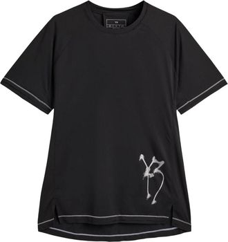 Yohji Yamamoto GFX Short Sleeve T-Shirt - Heren - T-shirts - Zwart - M - Katoen - Tops