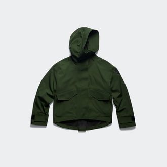 Canada Goose Tofino Rain Jacket Black Disc (Women, Moss Khaki, XL)