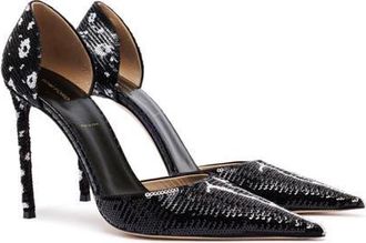 Tom Ford Vertigo DOrsay Sequin Pump in Black/white at Nordstrom, Size 38.5