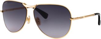 Max Mara Womens Sunglasses Miller-2 Gold Metal