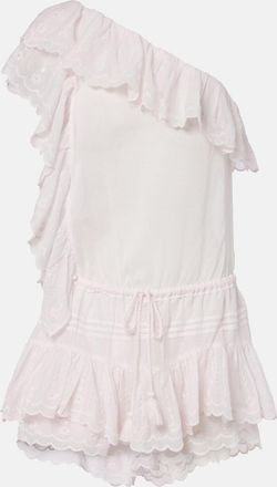 Isabel Marant Lalia embroidered ruffled minidress
