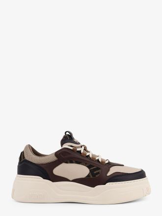 Fendi Sneakers Fendi Force in pelle con inserti in tessuto FF jacquard - FENDI - gender_Man