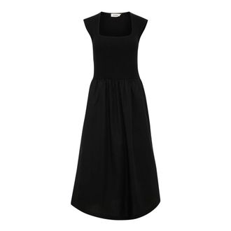 Soaked In Luxury Kleedjes, Dames, Zwart, 2Xl, Phoebe Zwarte Jurk met Ruchedetail