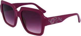 Karl Lagerfeld Sunglasses, female, Purple, Size: ONE SIZE Acetate Sunglasses with Filter 3