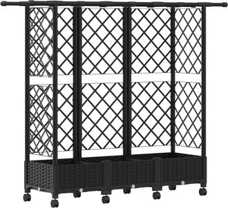 vidaXL Cama Elevada Con Trellis Y Techo Negro 164 X 40 X 127 Cm Pp Vidaxl